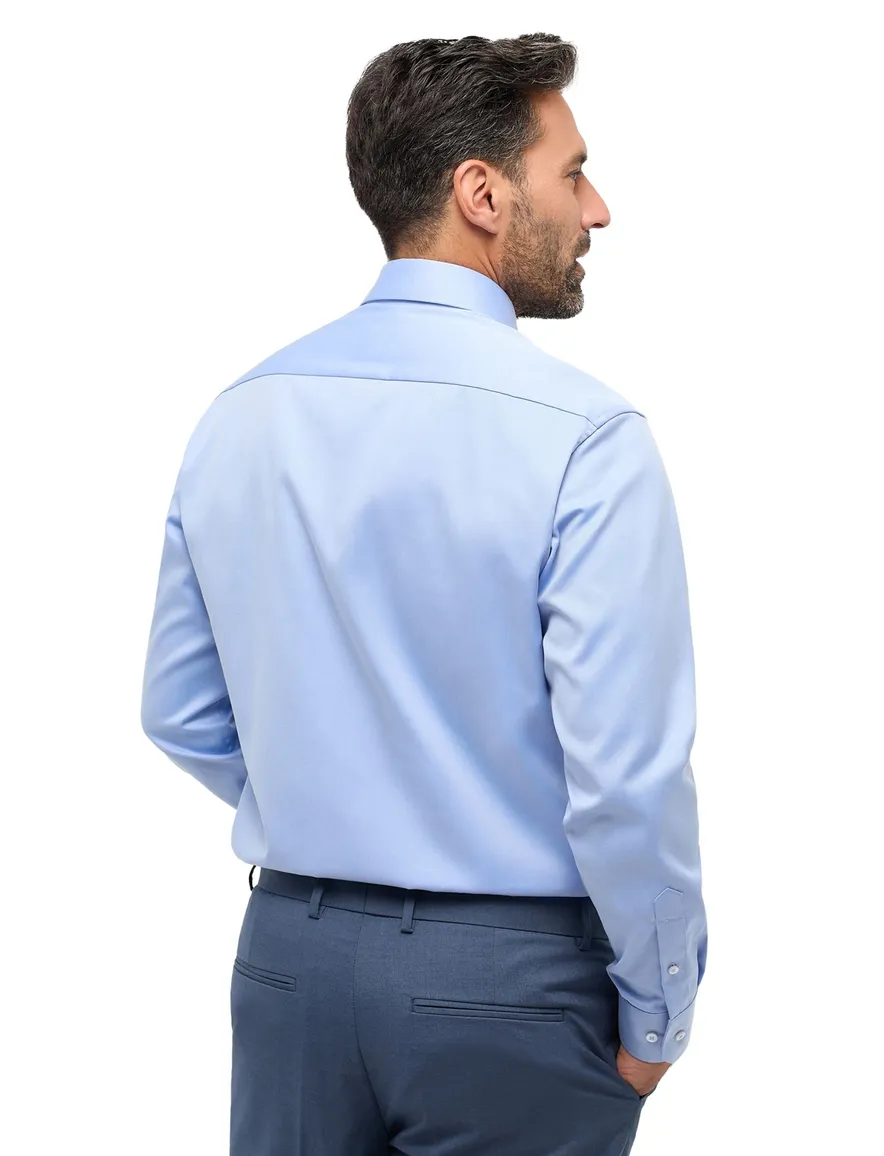 Eterna Modern Fit business overhemd blauw