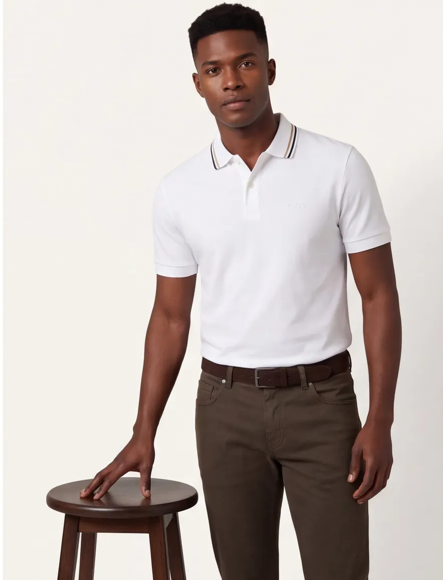 Boss Black Penrose polo wit