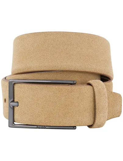 Hugo Boss Hugo Boss Black Calindo riem beige 100% suede