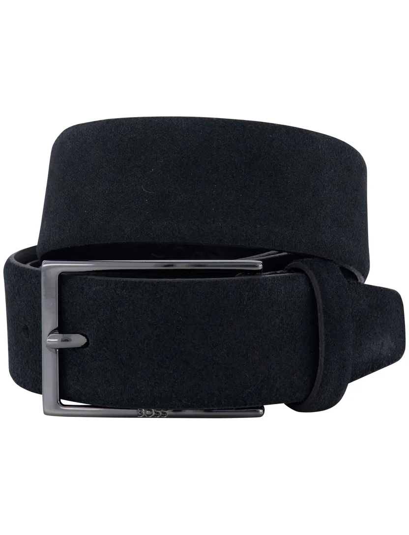 Hugo Boss Calindo riem zwart effen