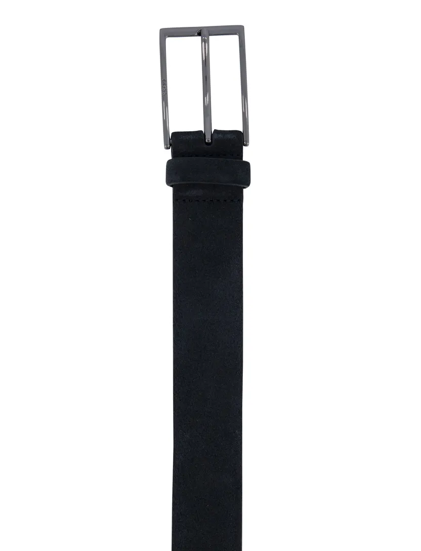 Hugo Boss Calindo riem zwart effen