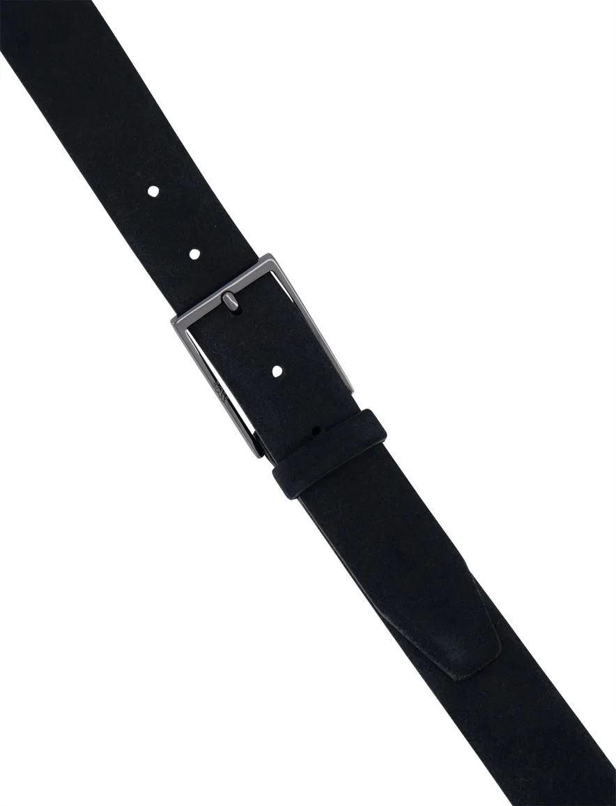 Hugo Boss Calindo riem zwart suede