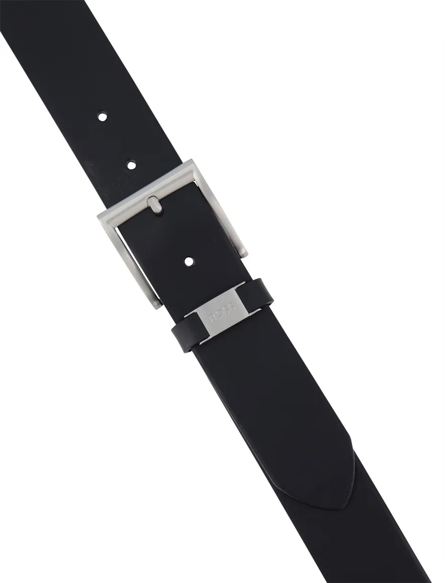 Hugo Boss Connio riem zwart leer