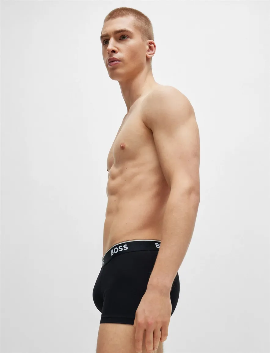 Hugo Boss Boxershorts Trunk 3P grijs zwart