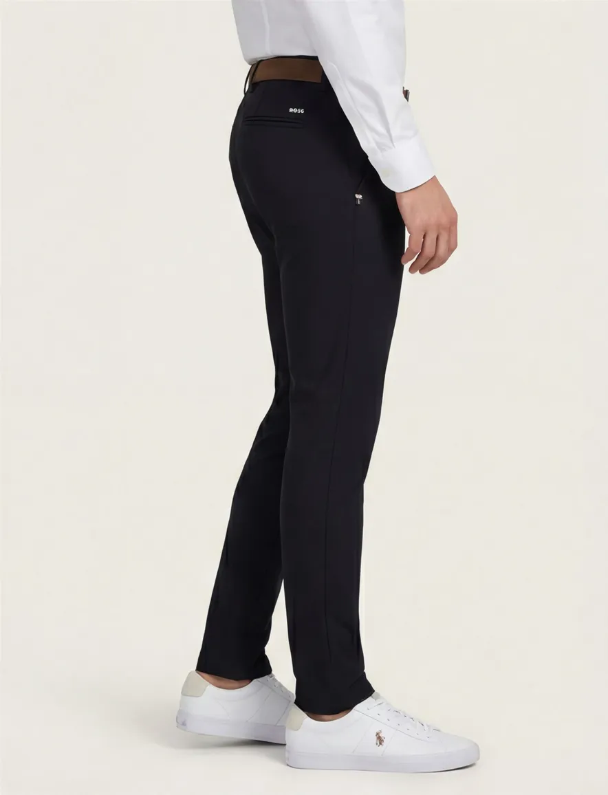 Boss Orange pantalon chino Kaito1 zwart effen