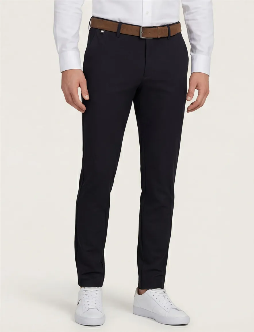 Boss Orange pantalon chino Kaito1 zwart effen
