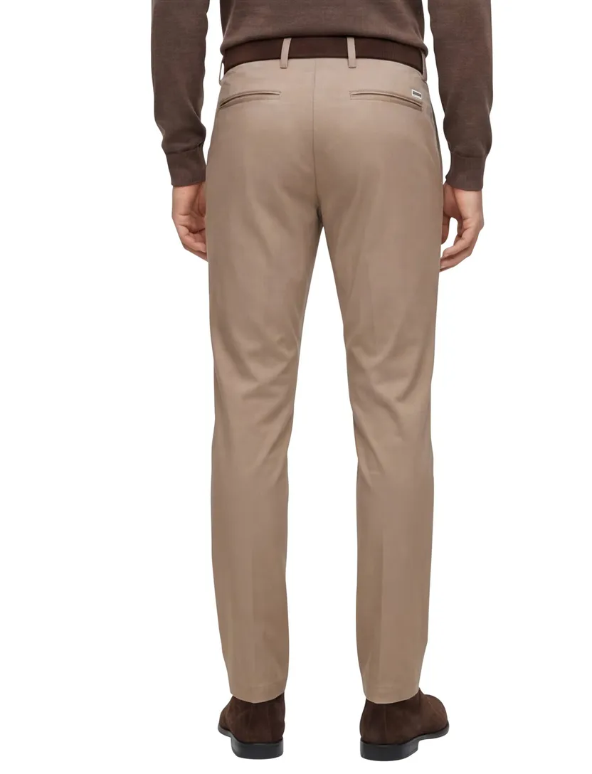 Boss Orange pantalon chino Kaito1 beige zonder omslag