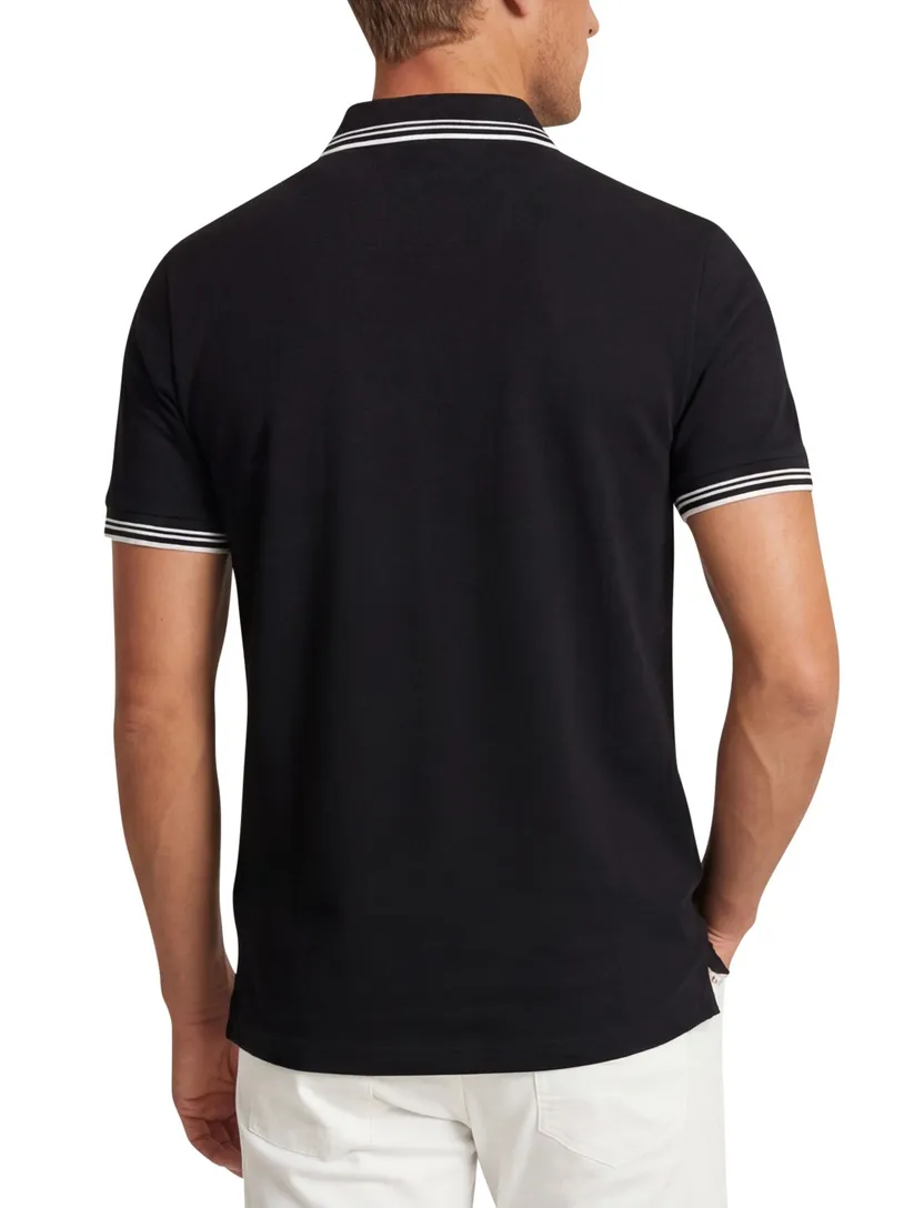 Boss Green Paul polo slim fit effen zwart