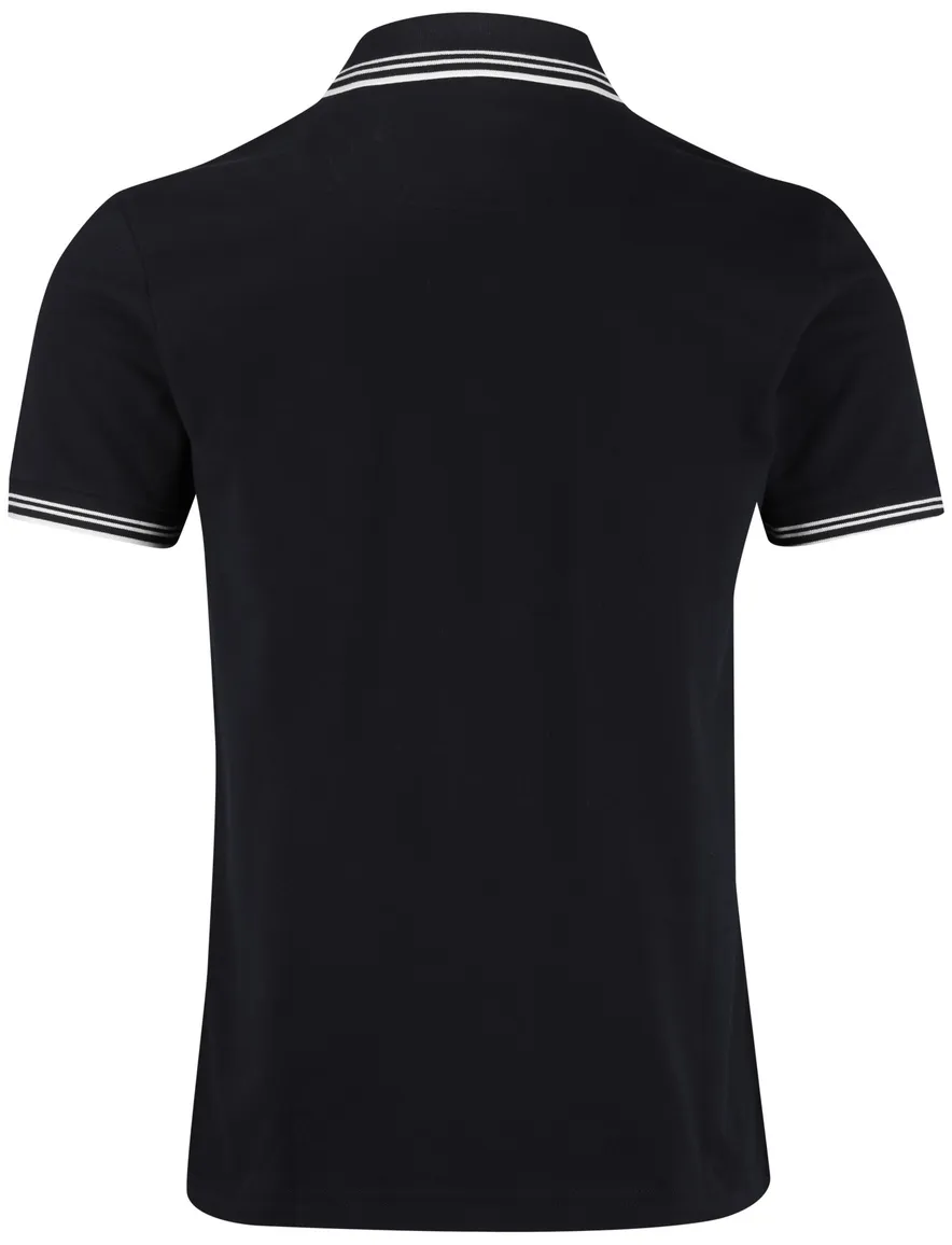 Boss Green Paul polo donkerblauw effen korte mouw