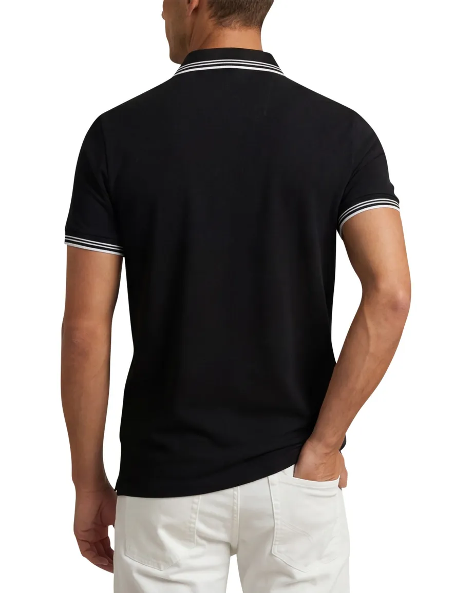 Boss Green Paul polo korte mouw donkerblauw