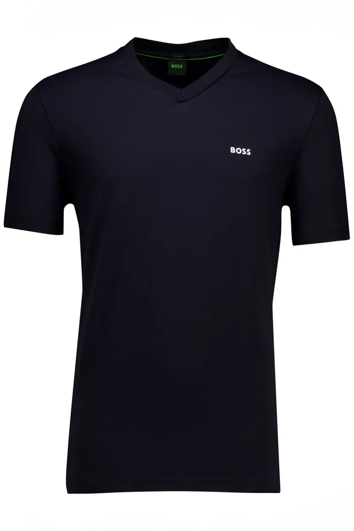 BOSS Green t-shirt donkerblauw v-hals