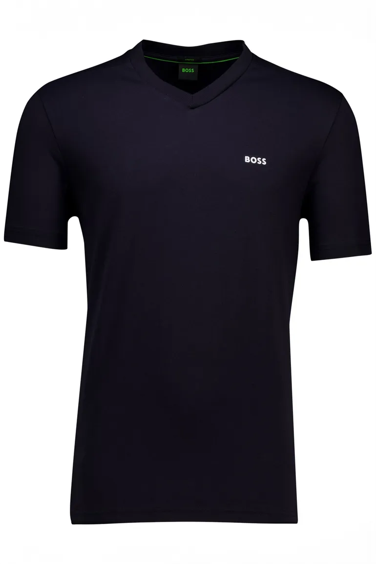 BOSS Green Tee V t-shirt korte mouw donkerblauw