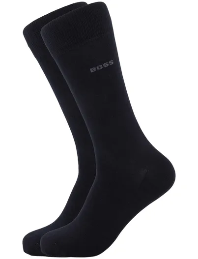 Hugo Boss Hugo Boss sokken 2 pack zwart met logo