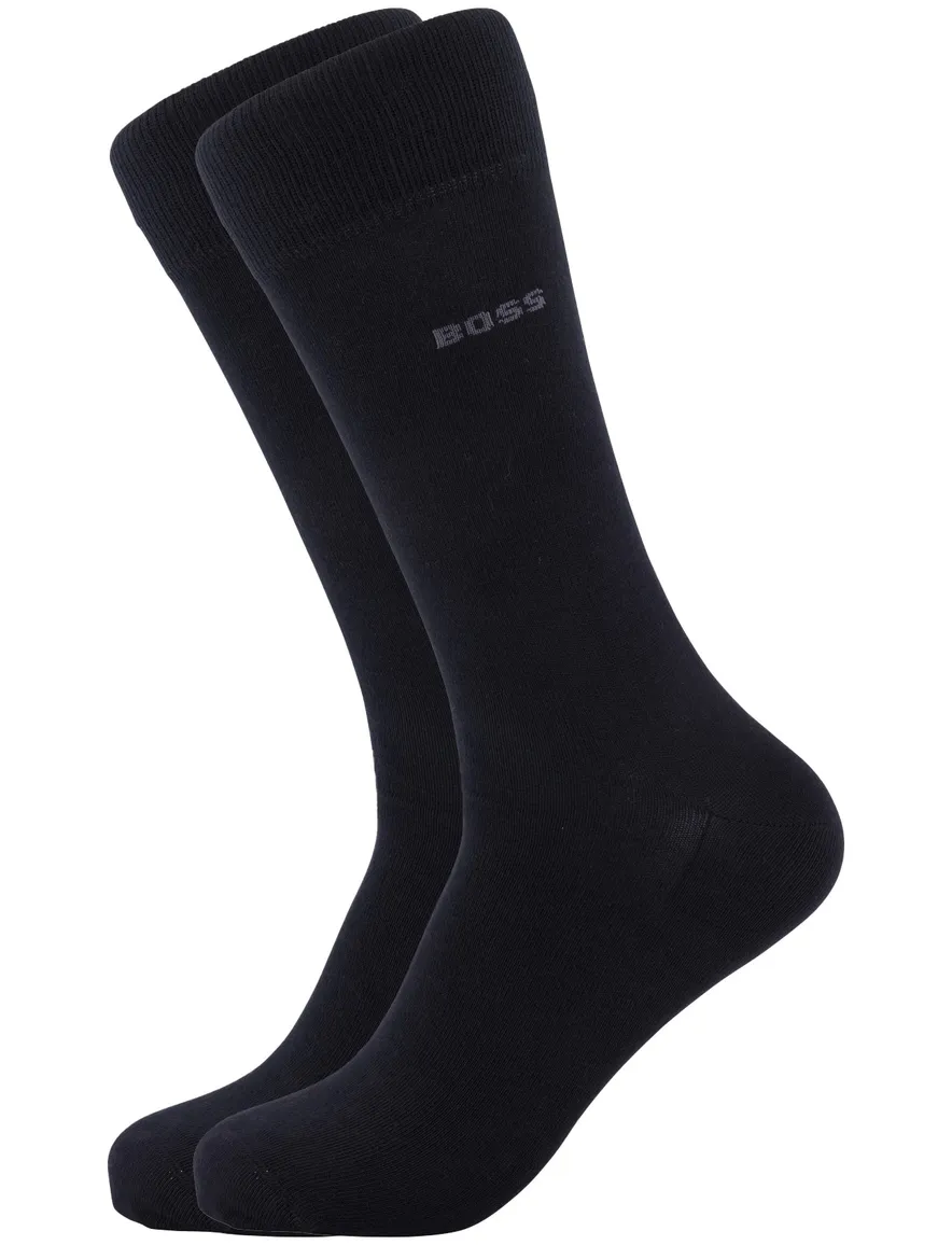 Hugo Boss sokken 2 pack zwart met logo
