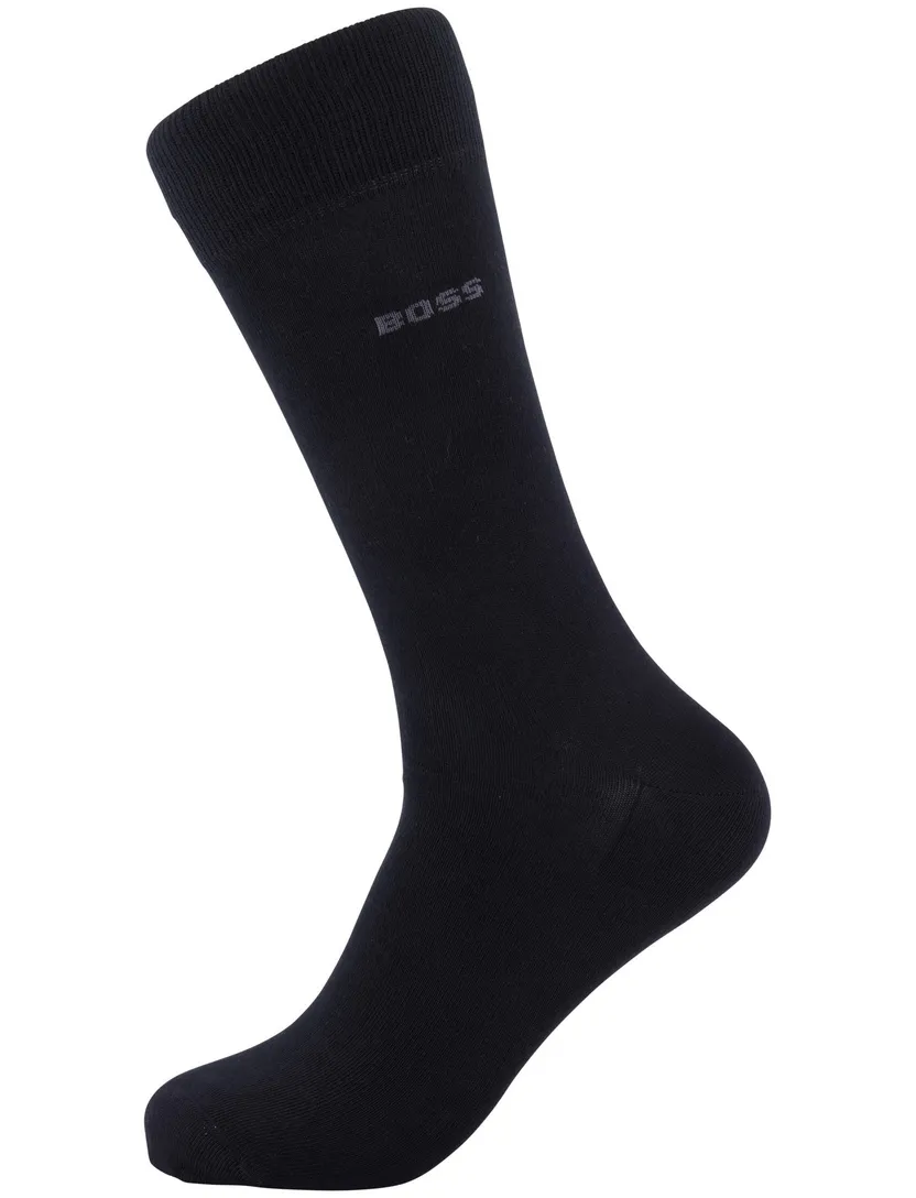 Hugo Boss sokken 2 pack zwart effen