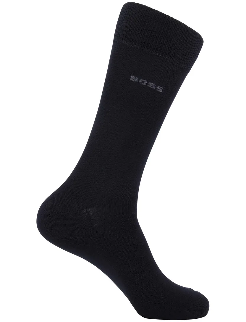 Hugo Boss sokken 2 pack zwart effen