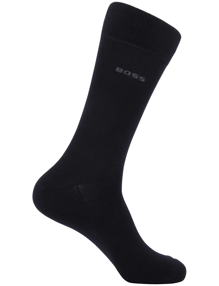 Hugo Boss sokken 2 pack zwart met logo