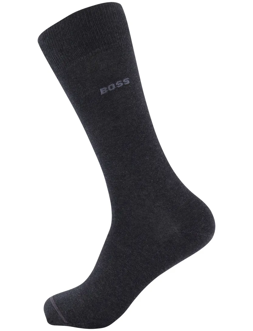 sokken 2-pack Boss donkergrijs katoen