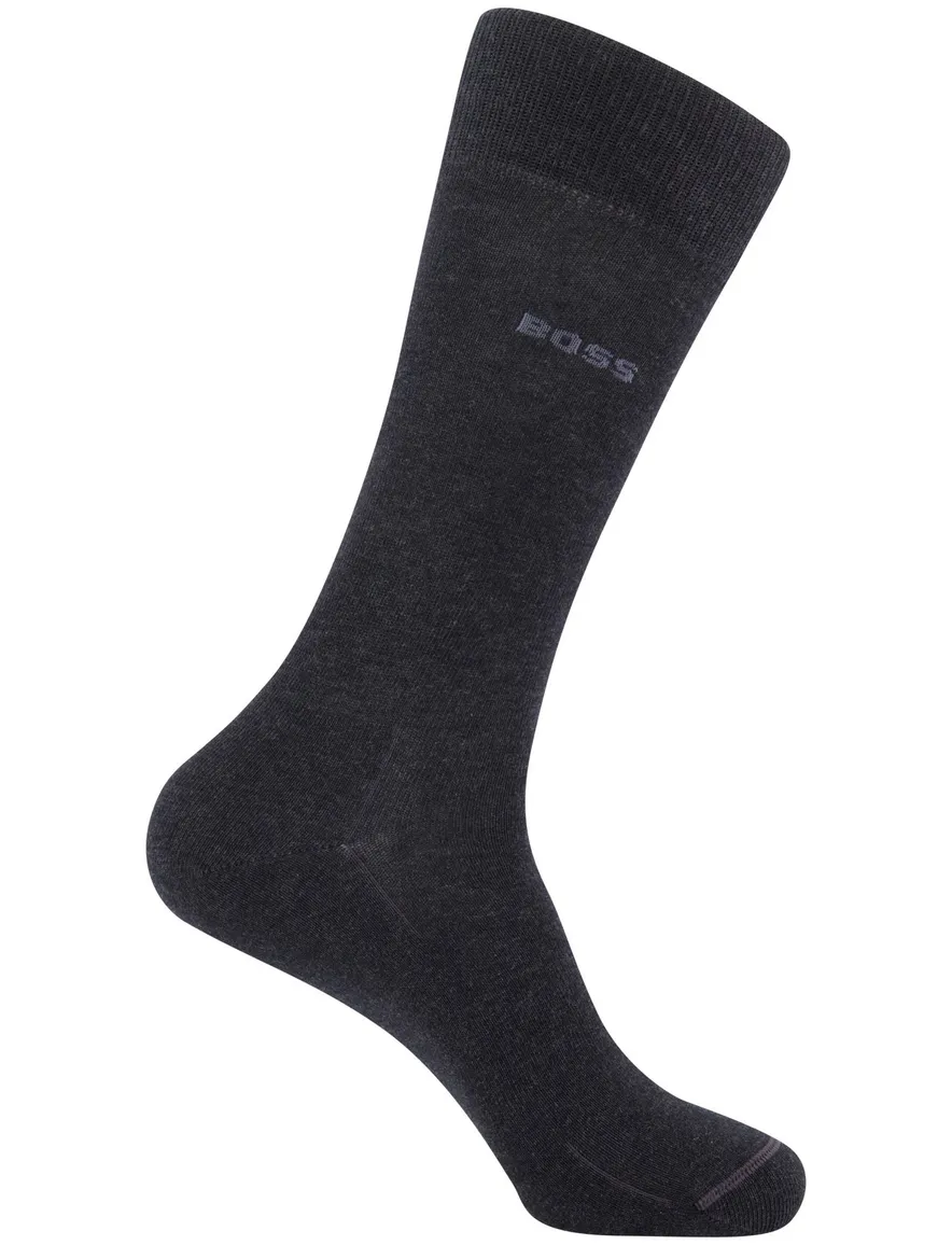 Boss sokken 2-pack donkergrijs katoen