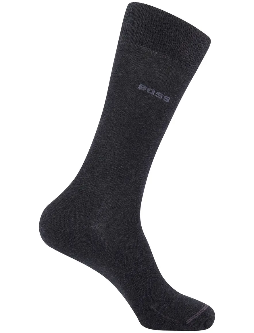 Boss sokken 2-pack donkergrijs katoen