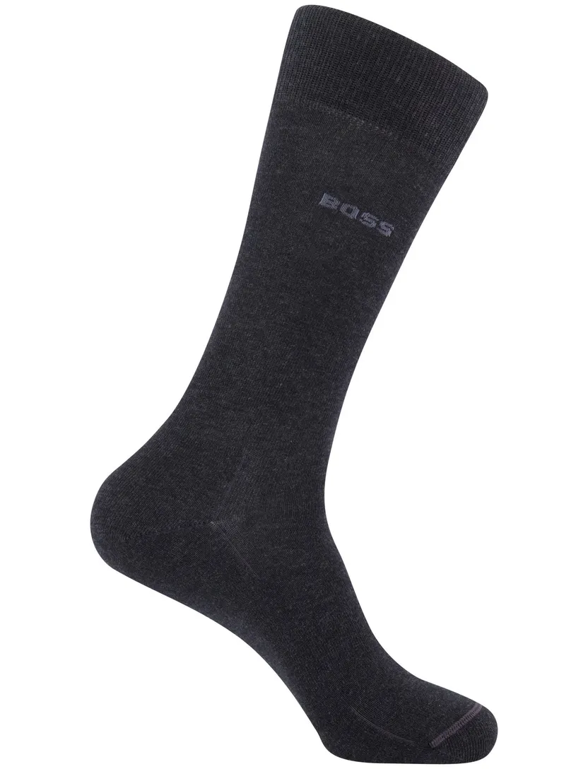 sokken 2-pack Boss donkergrijs katoen