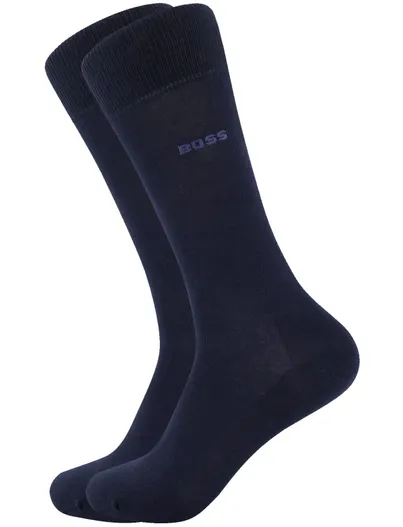 Hugo Boss Boss sokken donkerblauw 2-pack effen