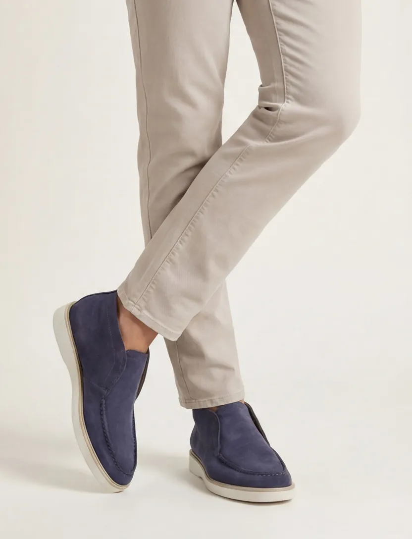 Giorgio schoenen donkerblauw effen leer