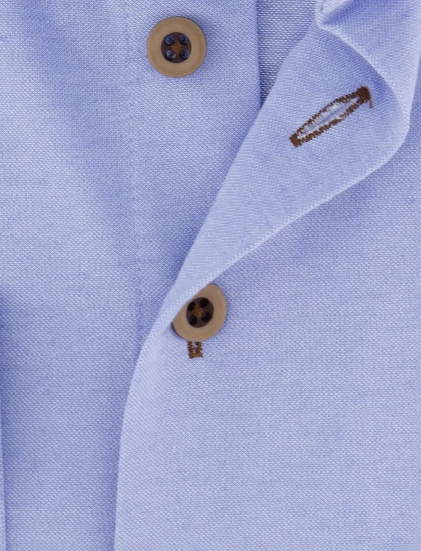 R2 overhemd lichtblauw lange mouw wide collar