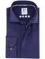 R2 Short Fit overhemd mouwlengte 7 donkerblauw linnen