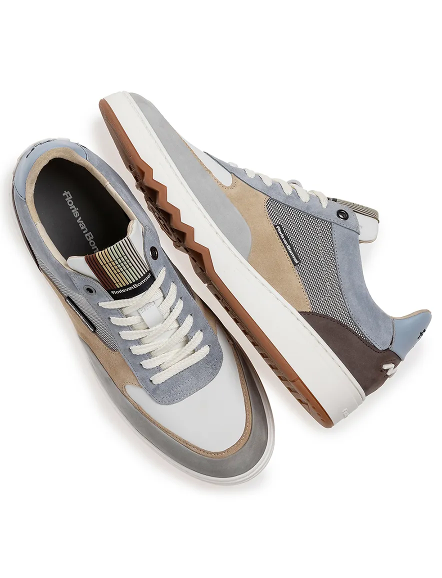 Floris van Bommel sneaker suede lichtblauw