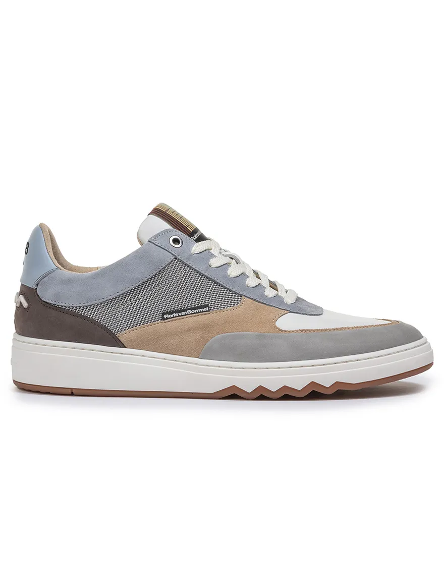 Floris van Bommel sneaker suede lichtblauw