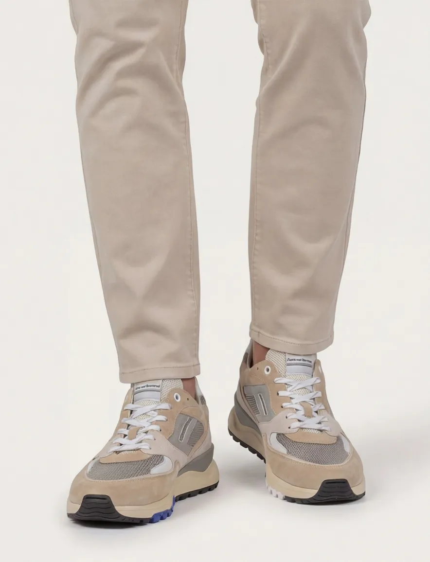 Floris van Bommel sneaker bruin beige
