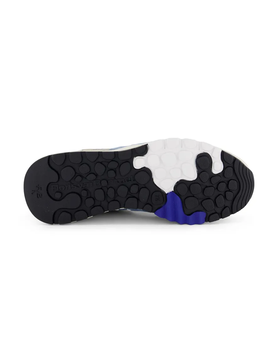 Floris van Bommel sneakers blauw grijs geprint