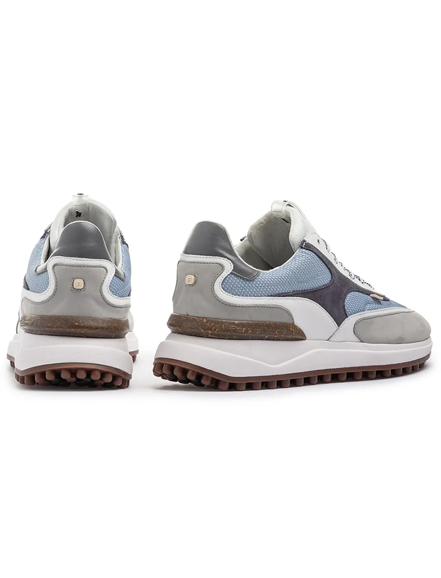 Sneakers Floris van Bommel blauw textiel effen