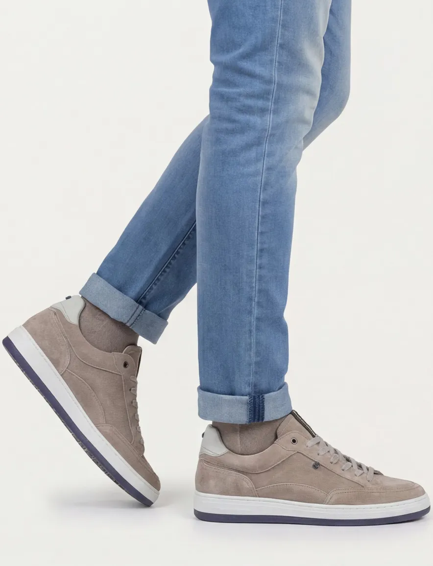Floris van Bommel sneaker beige suede