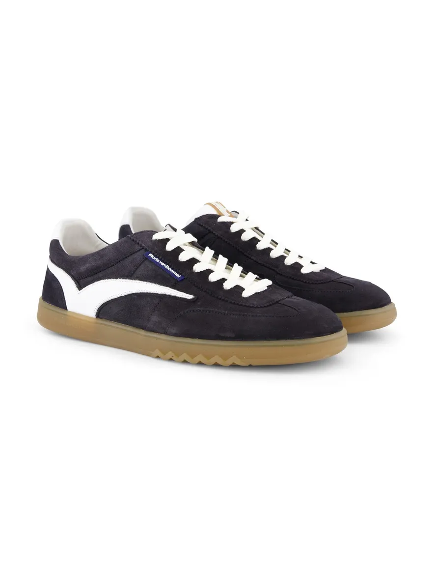 Floris van bommel sneaker donkerblauw suede en rubber