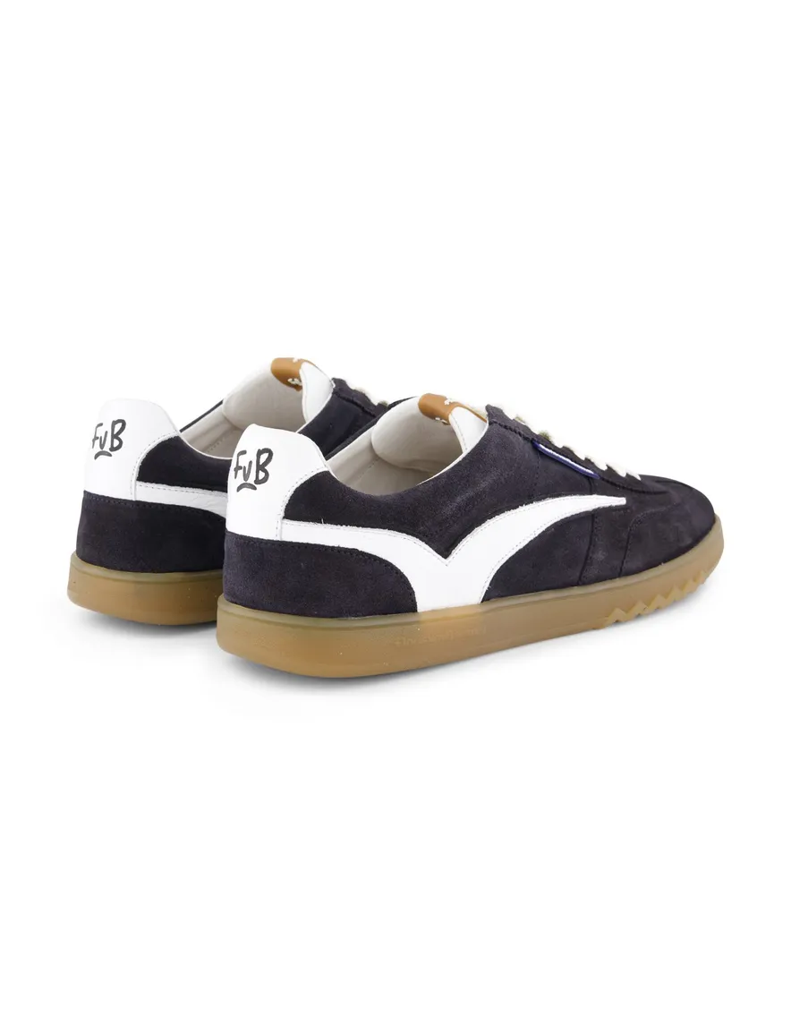 Floris van bommel sneaker donkerblauw suede en rubber