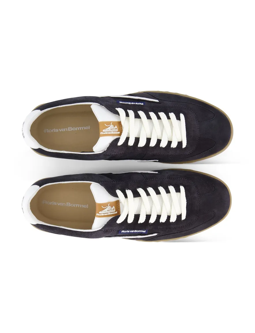 Floris van bommel sneaker donkerblauw suede en rubber