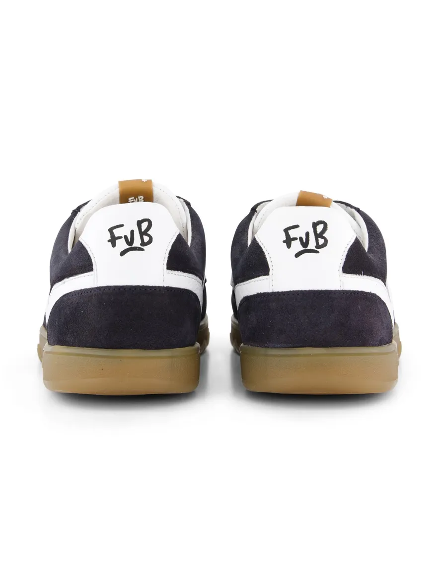 Floris van bommel sneaker donkerblauw suede en rubber