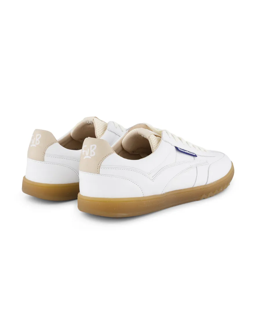 Floris van bommel sneaker wit effen leer
