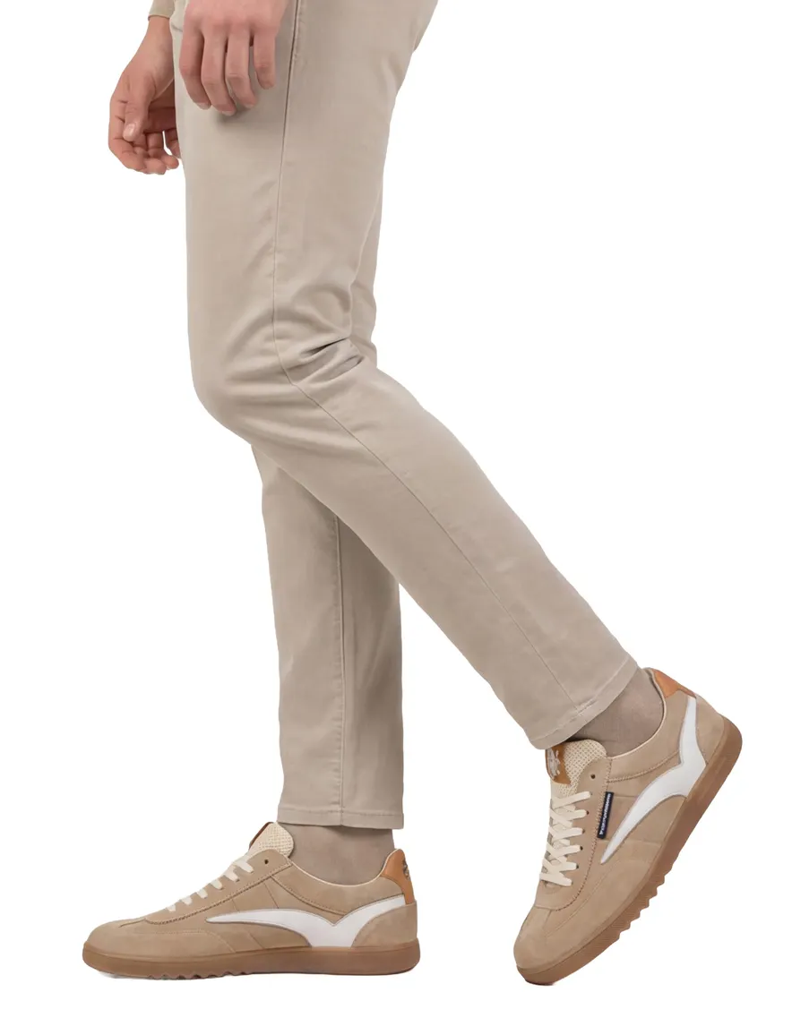 Floris van Bommel sneaker camel suede