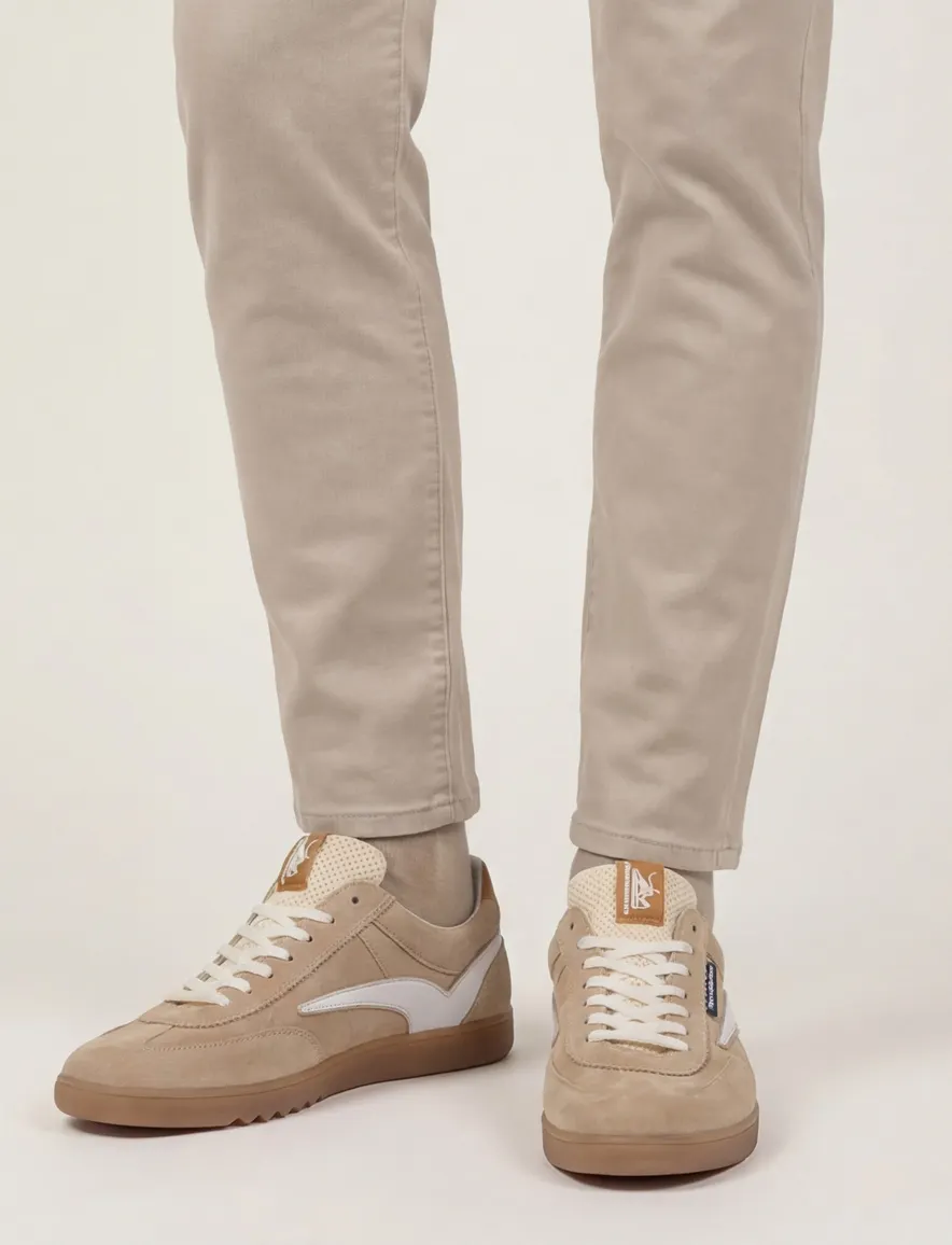 Floris van Bommel sneaker camel suede