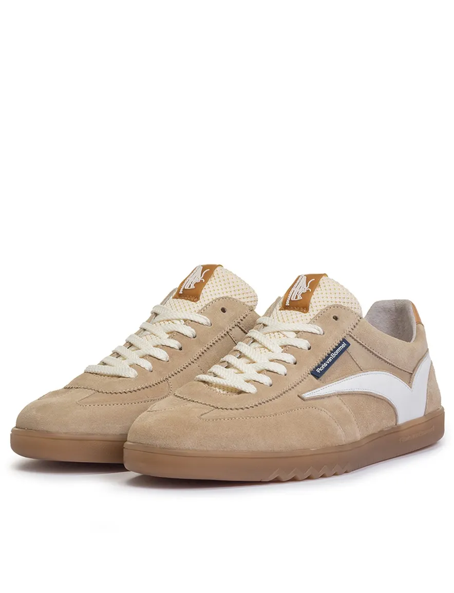 Floris van Bommel sneaker camel suede