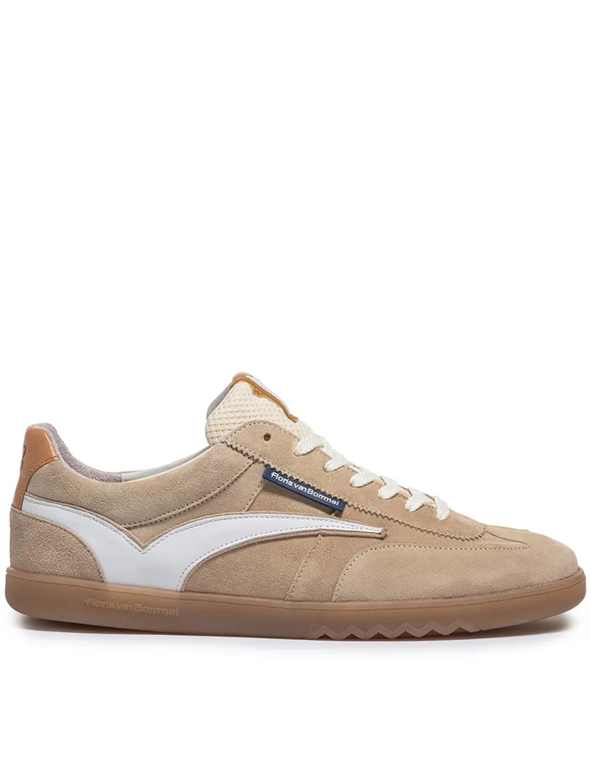 suede Floris van Bommel sneaker beige effen