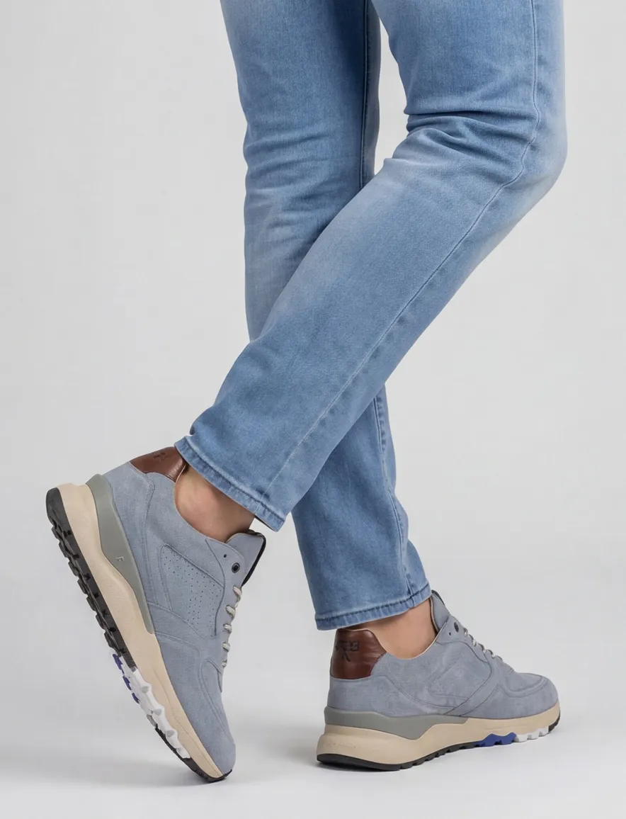 Floris van Bommel sneaker lichtblauw suede