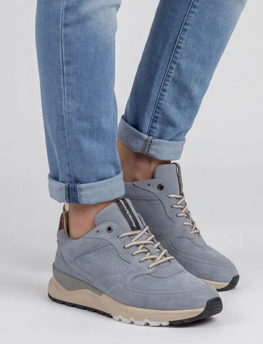 Floris van Bommel sneaker lichtblauw suede