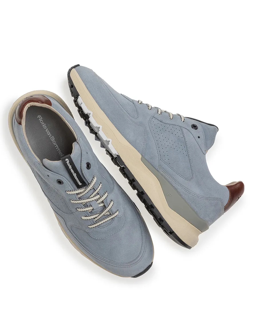 Floris van Bommel sneaker lichtblauw suede