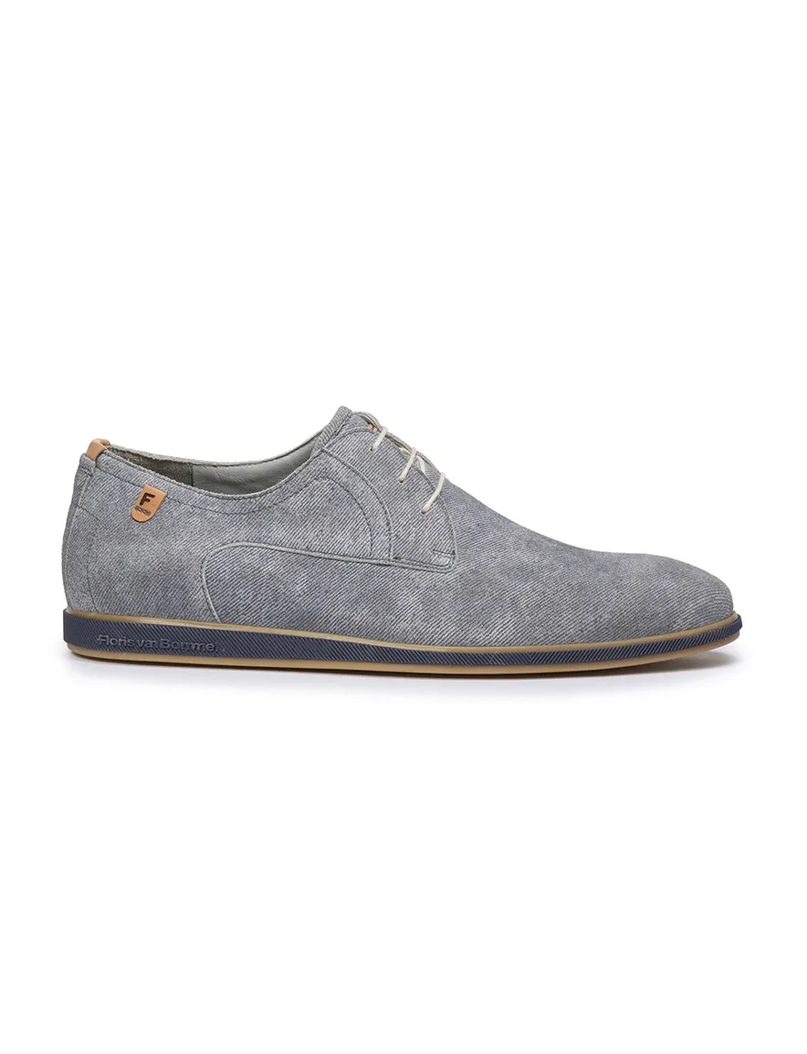 Floris van Bommel grijze veterschoenen