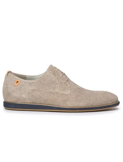 Floris van Bommel Floris van Bommel veterschoenen taupe kalfsleer