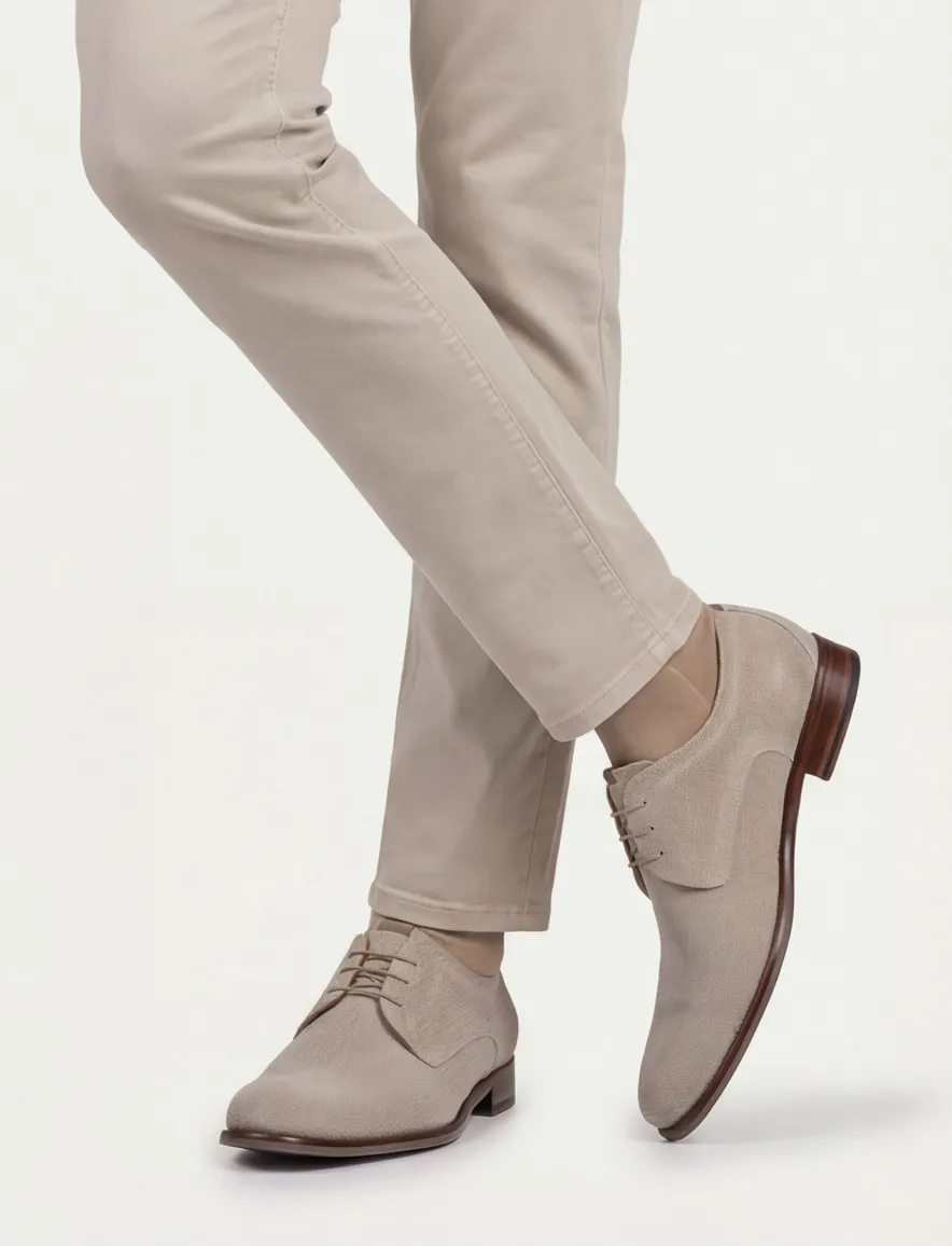 Suede Floris van Bommel veterschoenen